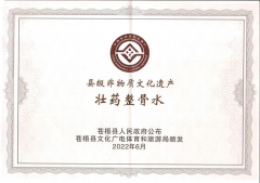 喜報！壯藥正骨水制作技藝榮獲縣級非物質(zhì)文化遺產(chǎn)項目